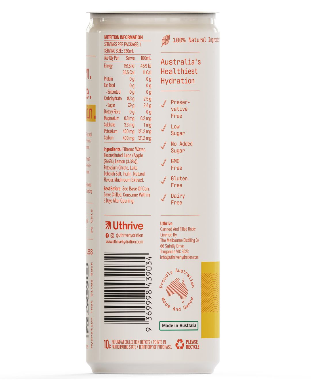 Blood Orange Natural Hydration Drink x12