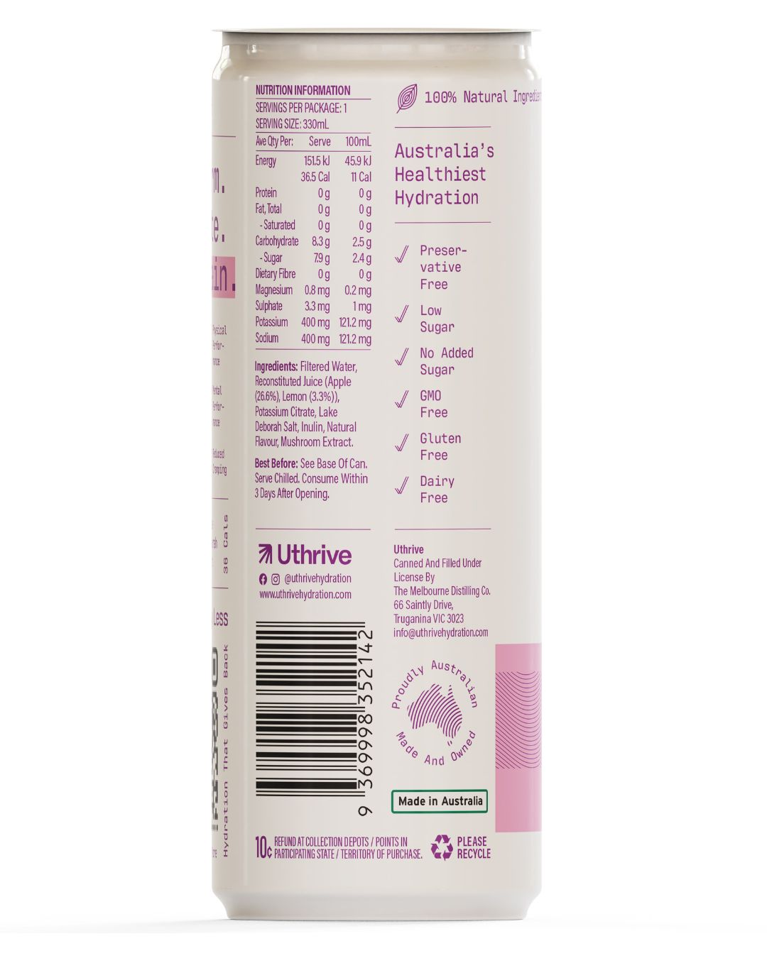 Passionfruit Natural Hydration Drink x12