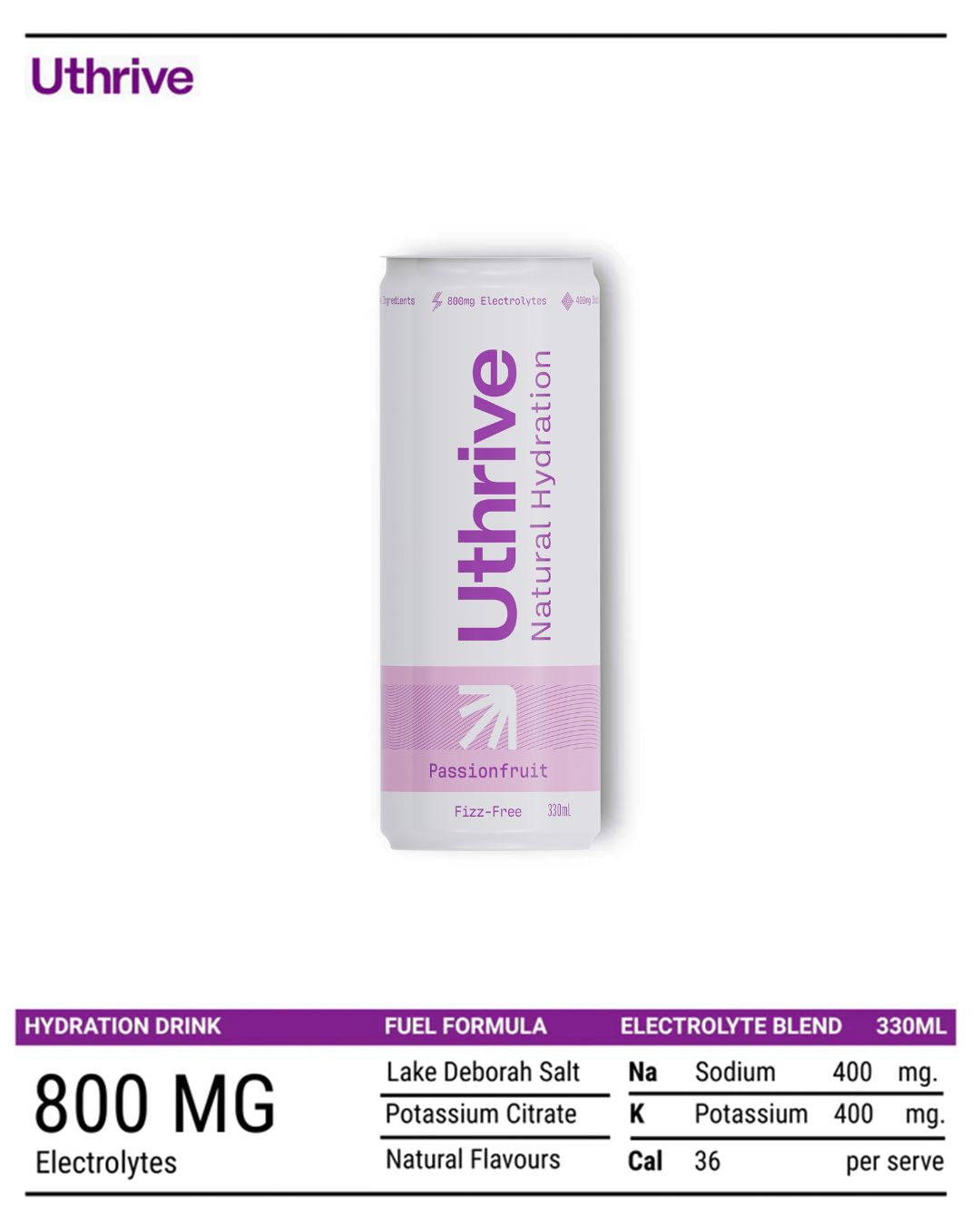 Passionfruit Natural Hydration Drink x12