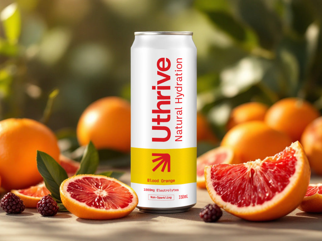 Blood orange electrolyte beverage