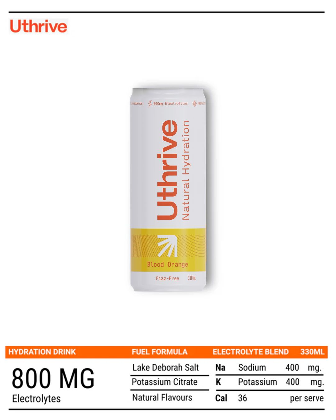 Blood Orange Natural Hydration Drink x12
