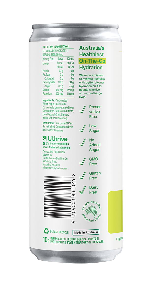 Lime Natural Hydration Drink x12