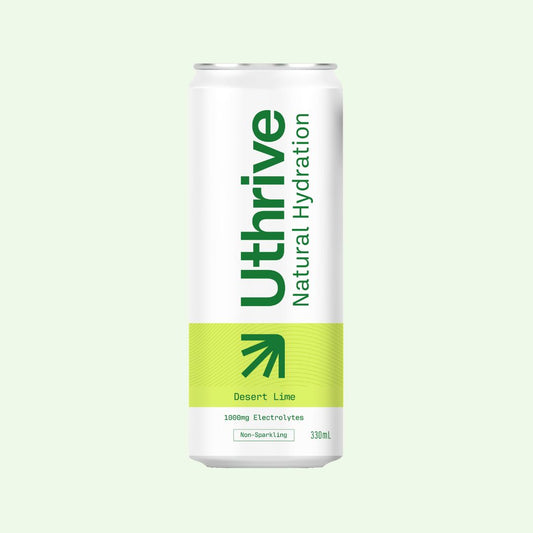 Uthrive Desert Lime Natural Hydration Drink 12-pack with Lake Deborah salt